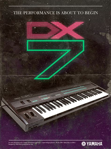 YAMAHA DX7 POSTER on Behance