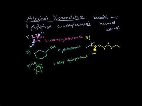 Alcohol Nomenclature | Alcohols | Organic Chemistry | UC Davis | Eric The Tutor - YouTube