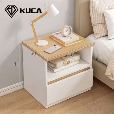 KUCA Bedside Table With Drawers Simple Modern Bedroom Small Storage ...