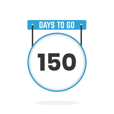 150 Days Left Countdown for sales promotion. 150 days left to go Promotional sales banner ...