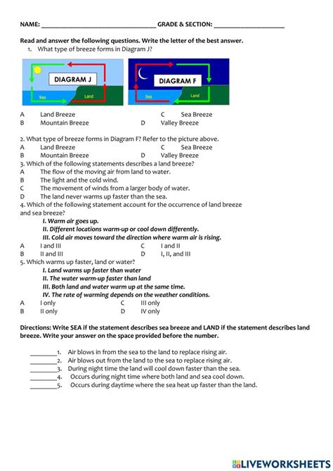 Free land and sea breeze worksheet, Download Free land and sea breeze worksheet png images, Free ...