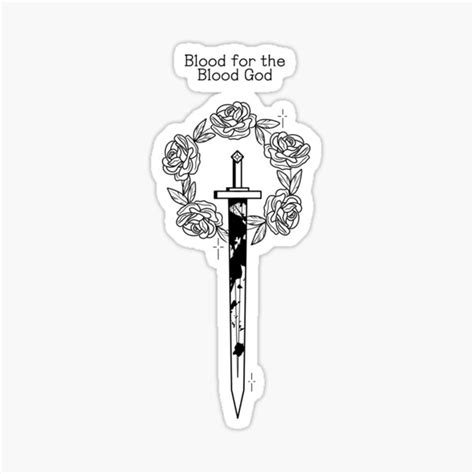 "Technoblade tribute - blood for the blood god" Sticker for Sale by FineHades | Redbubble