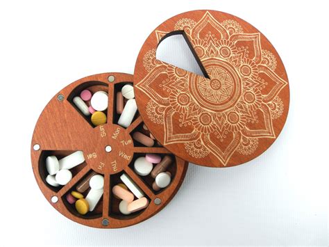 Pill Box 7 Day Pill Organizer 7 Day Pill Container Weekly Cute - Etsy