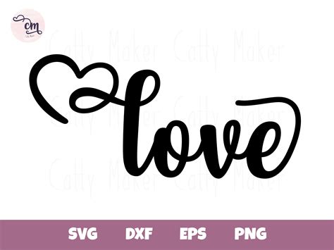 Love SVG Cute Love Font SVG minimalist svg design cricut | Etsy