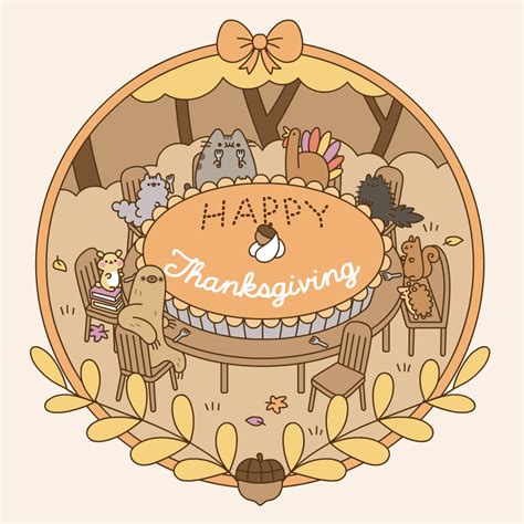 Happy Thanksgiving Gif Pusheen - mervinmohr