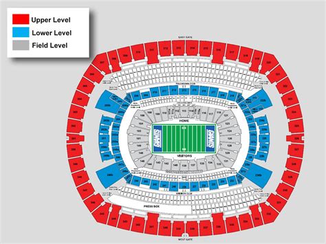 Ny Giants Stadium Seating Chart - Stadium Seating Chart