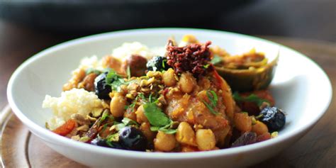 Chicken, Merguez Sausage & Artichoke Tagine Recipe - Andrew Zimmern