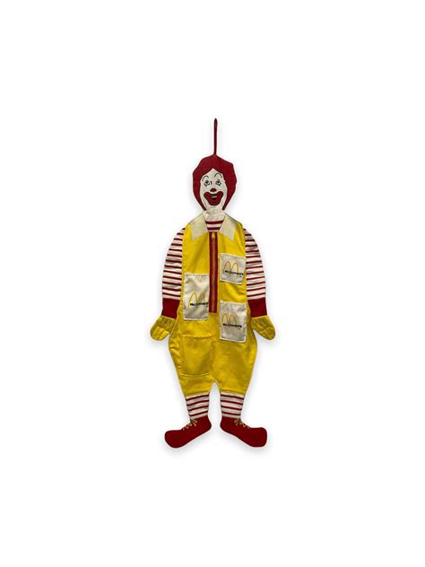 Vintage Ronald Mcdonald Cotton Wall Decoration With 3 Small - Etsy