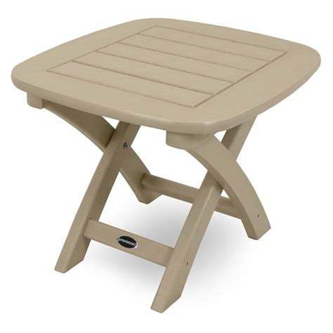 POLYWOOD® Nautical Recycled Plastic Outdoor Side Table - Walmart.com