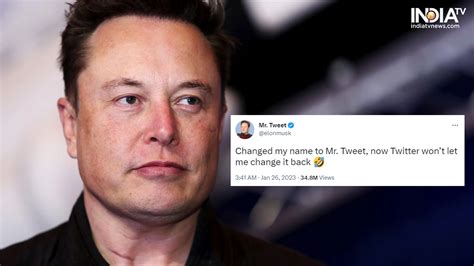 Elon Musk is now Mr Tweet due to THIS hilarious reason; says 'Twitter ...