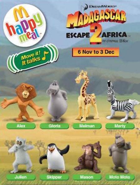 McDonald’s Happy Meal Toys 2008 – Madagascar 2 Escape 2 Africa – Kids Time