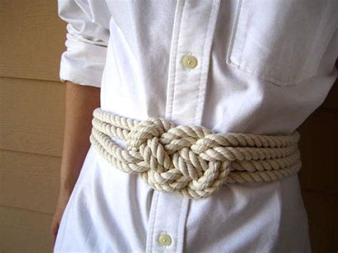 Cotton rope sailor knot belt nautical | Etsy | Sailor knots, Fashion, Clothes