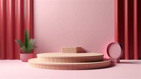 Pedestal An Image Of A Pink Room With Wooden Backgrounds | JPG Free ...