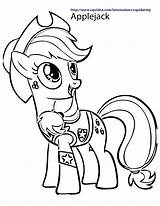 My Little Pony Applejack Picture For Children Coloring Pages  sketch template
