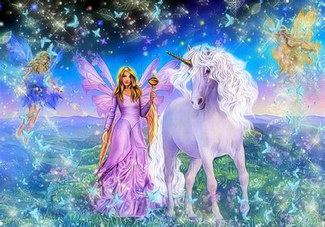 Unicorn Backgrounds For Desktop - WallpaperSafari Unicorn And Fairies, Unicorn Fantasy, Unicorn ...