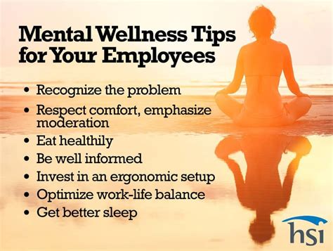 Mental Wellness Tips for Your Employees - HSI