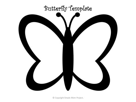 Easy and Fun DIY Spring Butterfly Suncatcher Craft - Simple Mom Project | Butterfly template ...