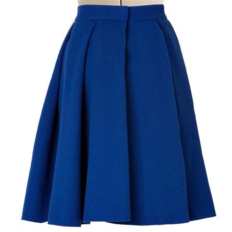 Royal Blue Pleated Skirt – Elizabeth's Custom Skirts