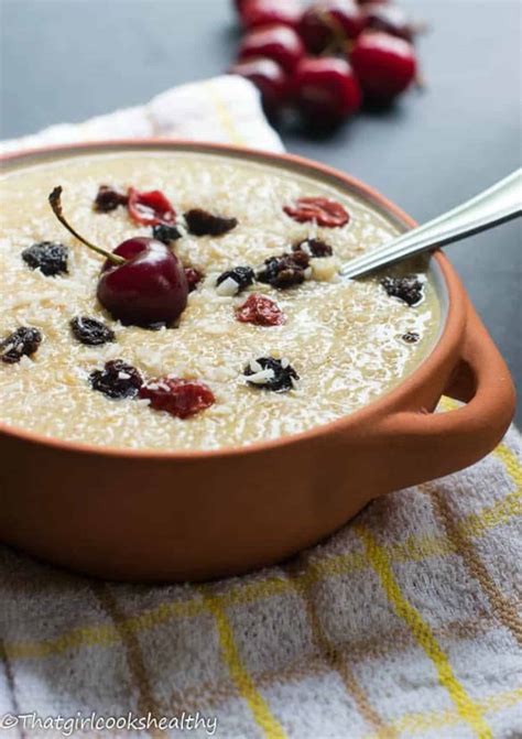 Quinoa Pudding (Dairy free, Vegan, GF) - That Girl Cooks Healthy