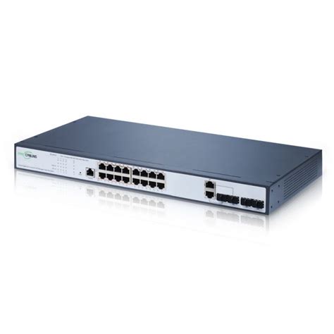 16 Port 90W Managed PoE Switch with 4 SFP - FASTCABLING