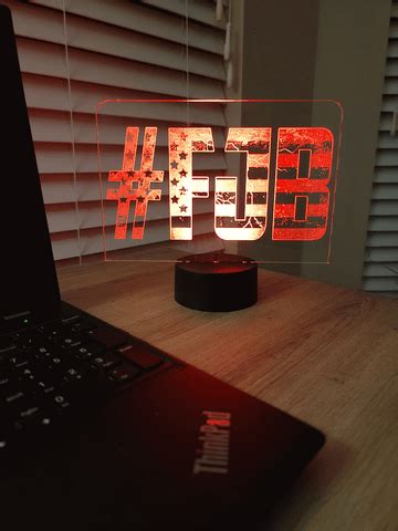 #FJB Custom Engraved LED Desk Light – Baller Hoodies