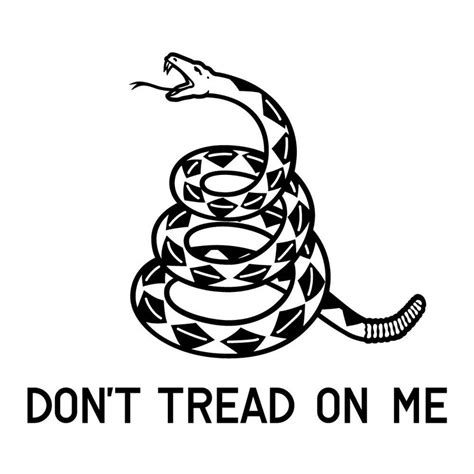 Dont Tread on Me Gadsden Flag Window Decal SVG .EPS - Etsy