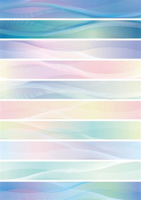 Wavy pattern banner set, vector illustration. 375491 Vector Art at Vecteezy