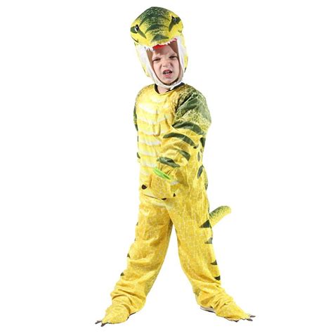 Yellow T-Rex Dinosaur Costume Dinosaur Jumpsuit Halloween Christmas ...