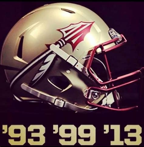 FSU Seminoles New Helmet '93 '99 '13 Noles Florida State National ...