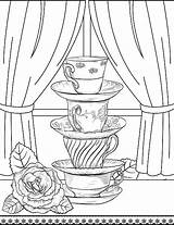Tea Coloring Pages sketch template
