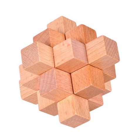 Wooden Falling Star Puzzle - 9 pieces wood puzzle