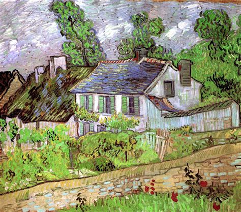 Houses in Auvers 2. Auvers sur Oise 1890 | Vincent van gogh paintings ...