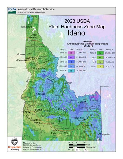 USDA Map Of Idaho Hardiness Planting Zones | Gardening Know How