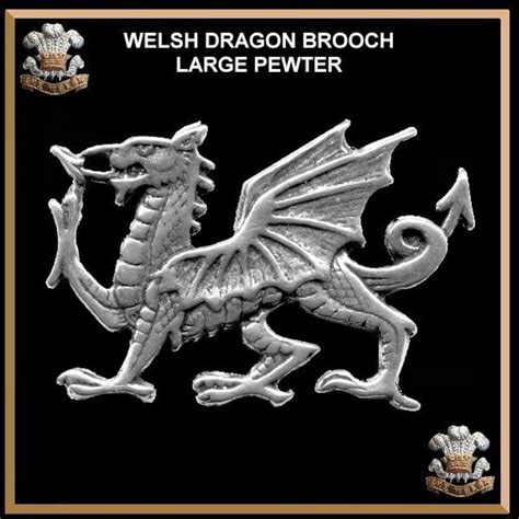 Welsh Dragon Badge Large Symbol of Wales | Etsy