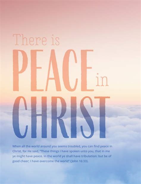 There Is Peace in Christ