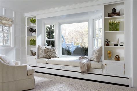 45 Bay Window Ideas with Modern Interior Design ~ Matchness.com | Window seat design, House ...