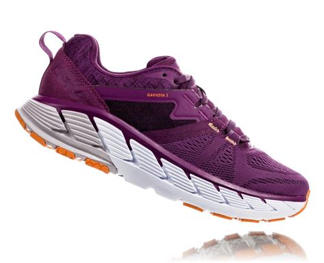 Hoka One One Stability Running Shoes Purple / Light Gold - Women's Hoka Gaviota 2 Ireland For Sale