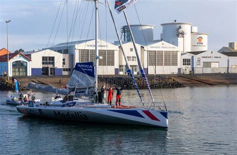 Pip Hare Boat Medallia for the Vendee Globe 2020 Editorial Image - Image of globe, imoca: 201340885