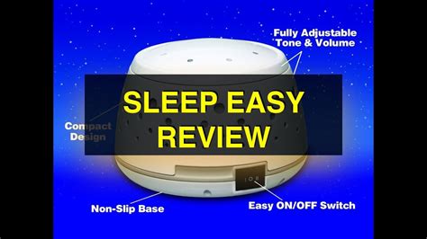 Sleep Easy Sound Conditioner Review [Ambient Noise Machine] - YouTube