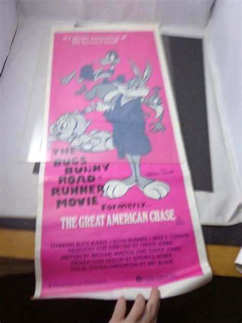 X THE BUGS BUNNY ROAD-RUNNER MOVIE POSTER-CHUCK JONES ART-1979 30X13" vintage | #1889008004