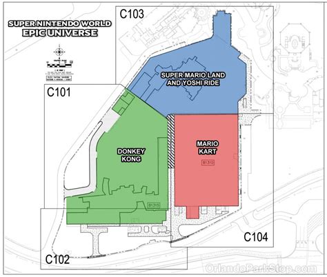 Site Plan for Super Nintendo World at Epic Universe Revealed – Orlando ParkStop