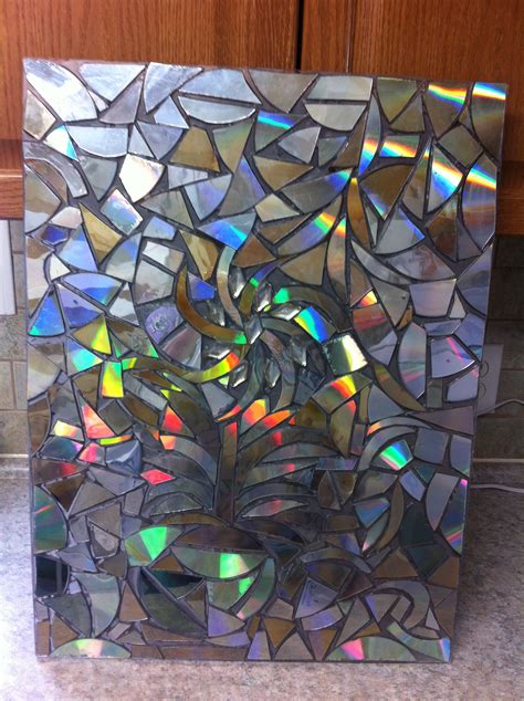 Cd mosaic | Cd art, Mosaic art, Cd wall art