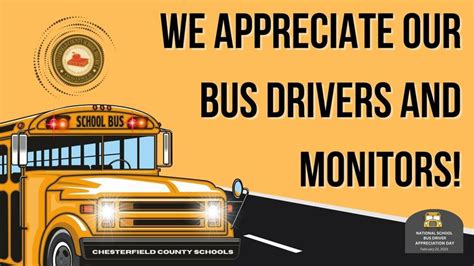 It's School Bus Driver Appreciation Day! | Chesterfield County School ...