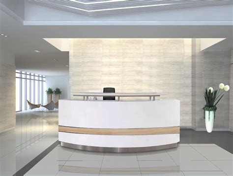 Modern White Curved Reception Desk,Front Desk For Sale Photo, Detailed ...