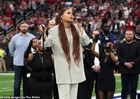 Super Bowl fans are left split by Andra Day's performance of the 'Black ...