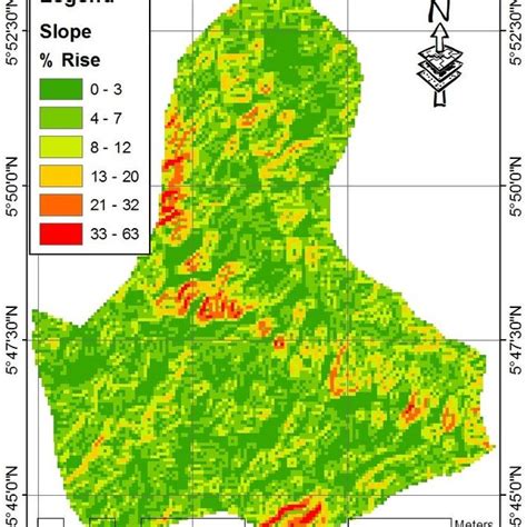 Slope map of the area | Download Scientific Diagram