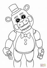 F Naf All Characters Pages Coloring sketch template