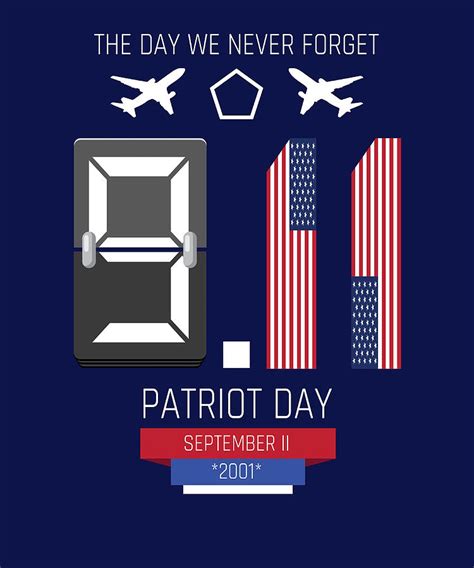 Patriot Day Poster retro Painting by Rose Hunt - Fine Art America