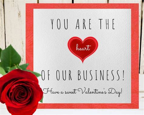 PRINTABLE Business Heart Appreciation Tag Download Client | Etsy | Valentine tags, Client ...