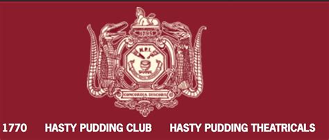 hasty pudding logo – New York Theater